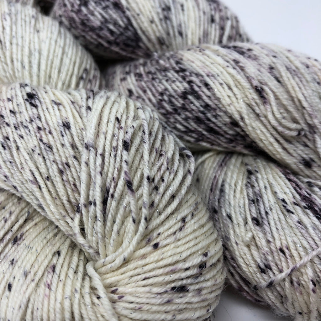 Figment sparkly sock yarn Appaloosa
