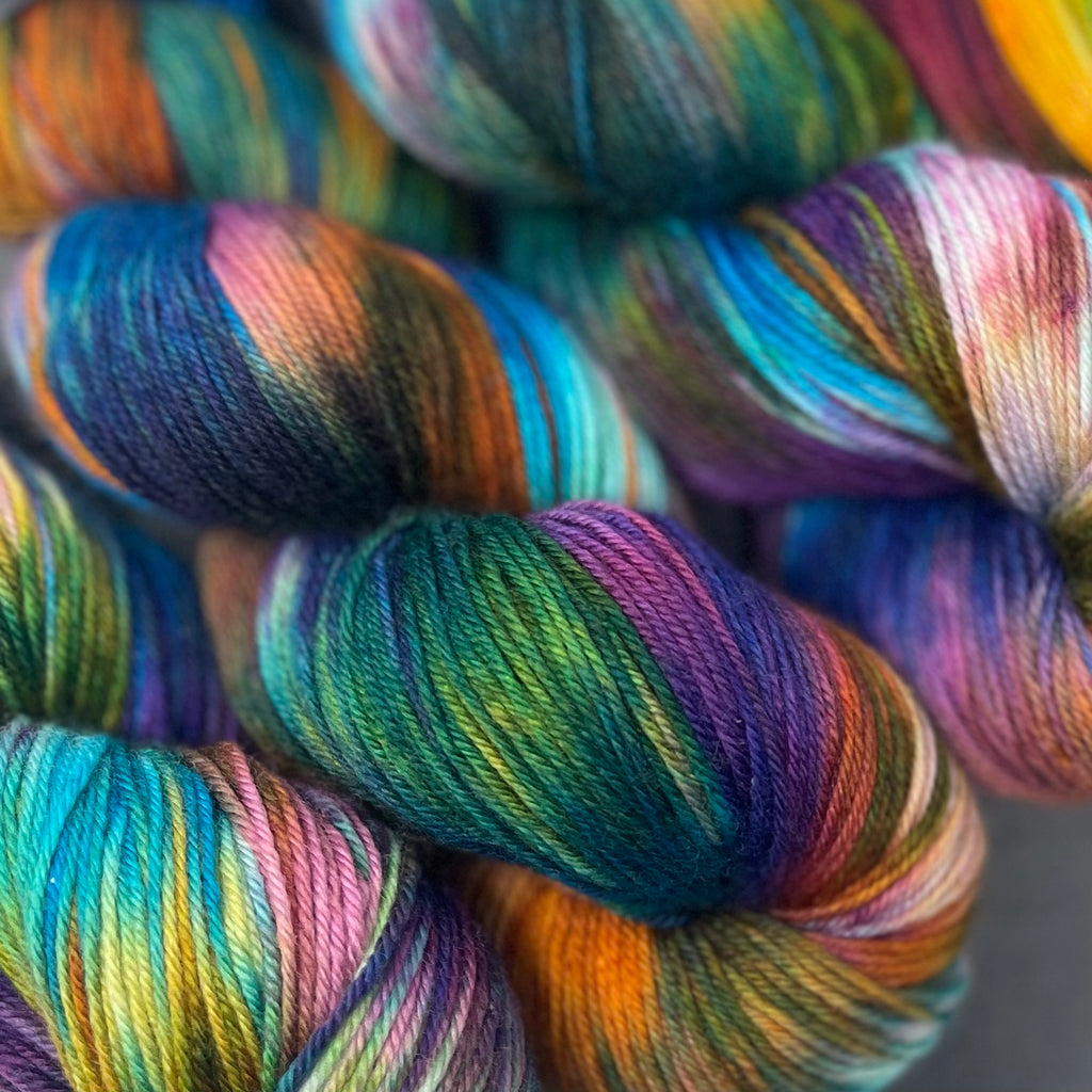 Good Juju Sock yarn Skittles