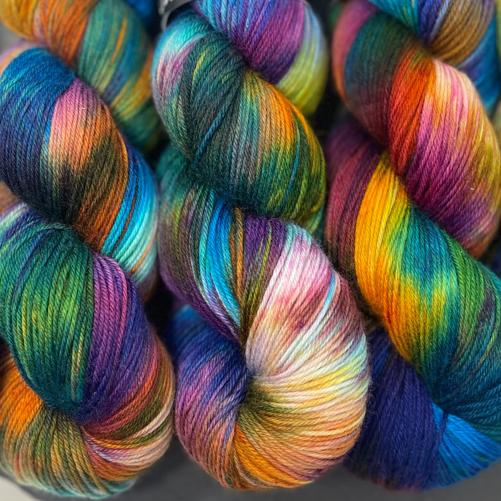 Good Juju Sock yarn Skittles