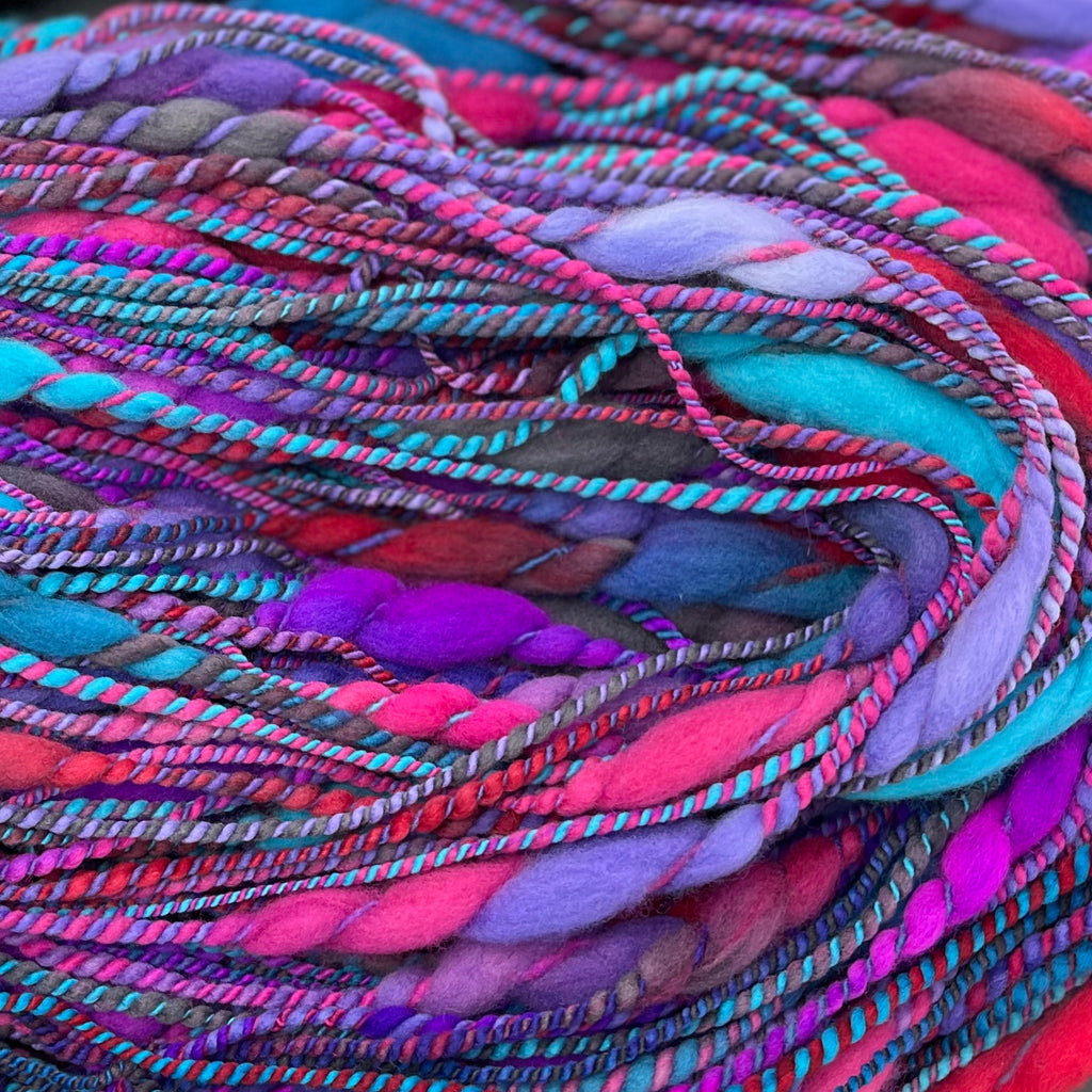 Handspun Bulky Thick’n’Thin Yarn 166 yards 8.3 ounces