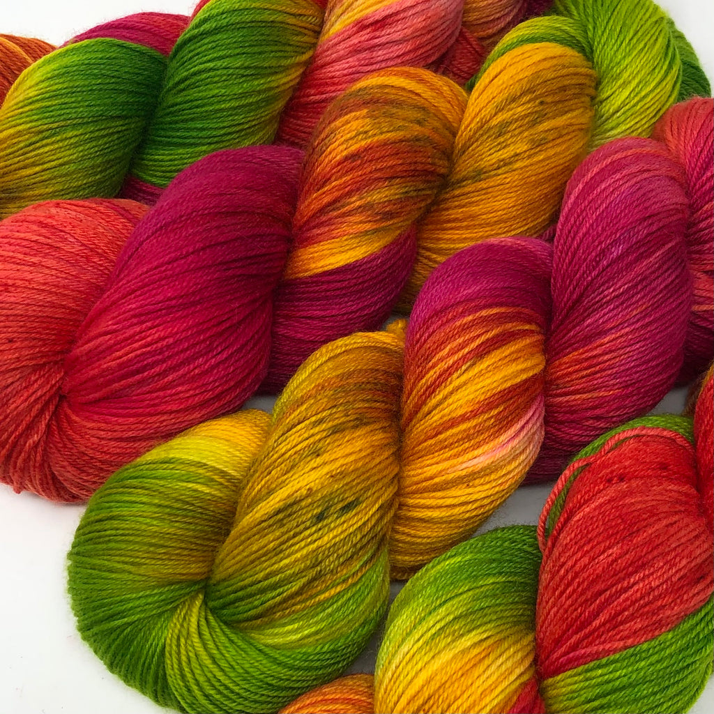 Good Juju Sock yarn Tutti-f*ing-frutti