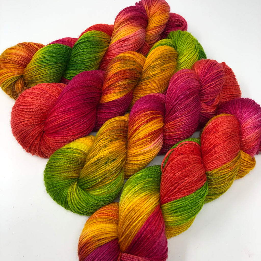 Good Juju Sock yarn Tutti-f*ing-frutti