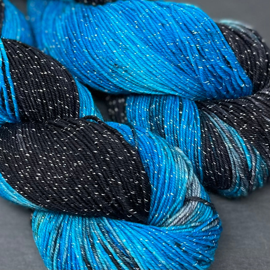 Figment sparkly sock yarn Zephyr