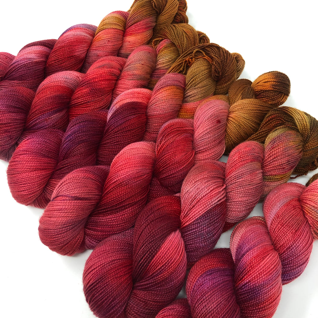 Mantua Merino Silk Sock Yarn Candy Apple