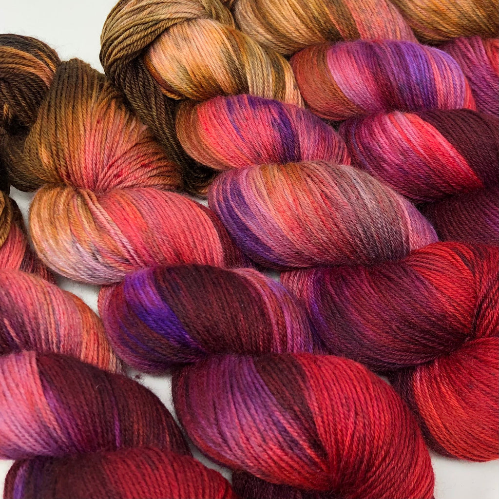 Good Juju Sock yarn Candy Apple