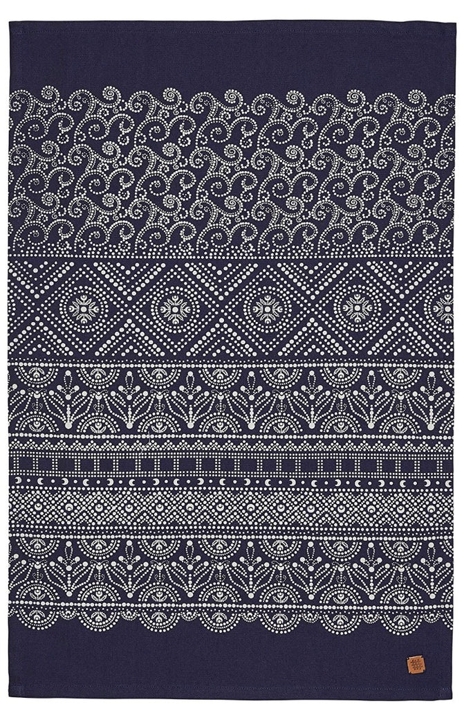 Ulster Weavers Indigo Batik tea towel