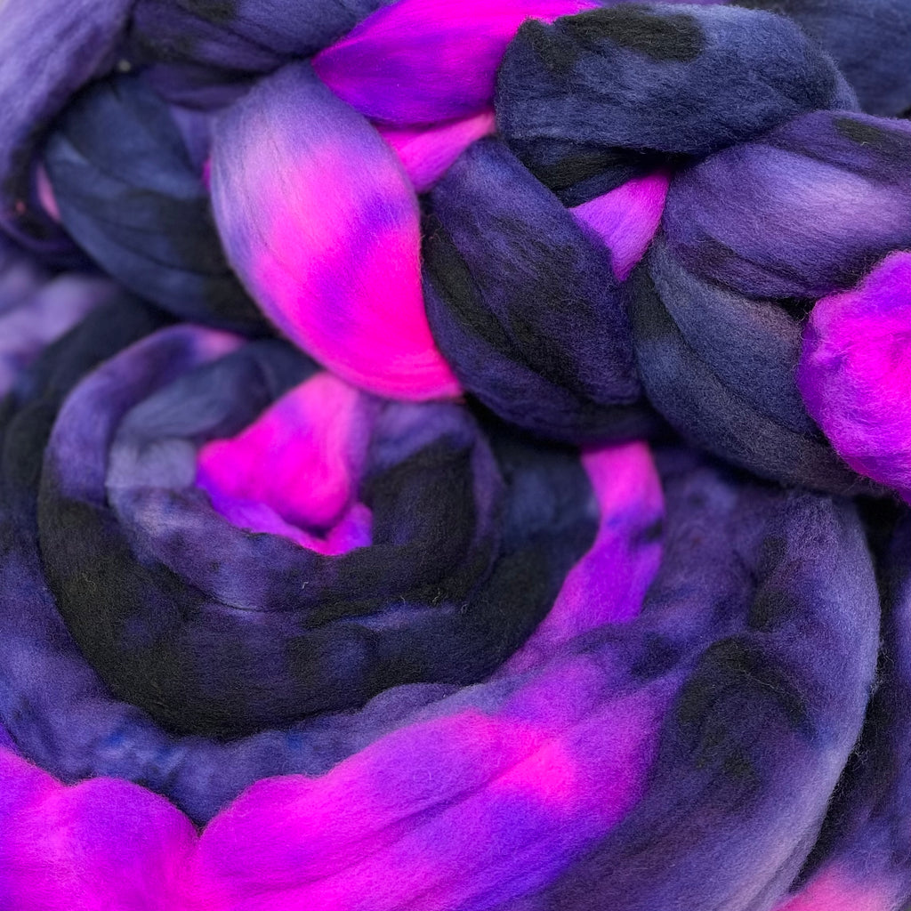 American Targhee wool spinning fiber Twilight Time