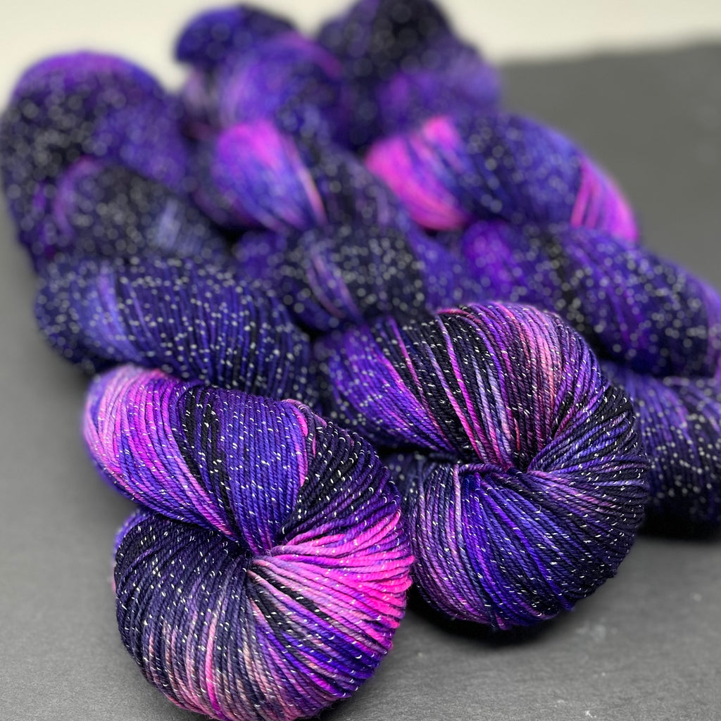 Figment sparkly sock yarn Twilight Time