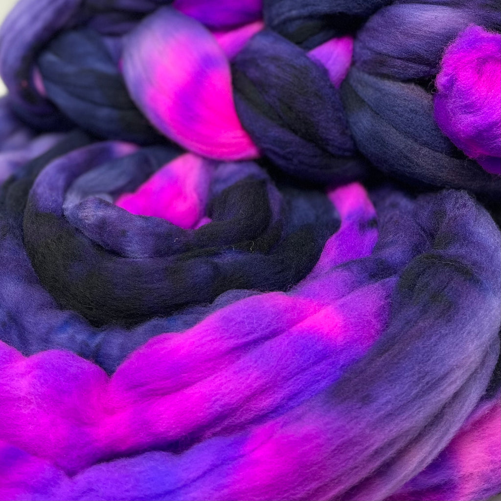 American Targhee wool spinning fiber Twilight Time