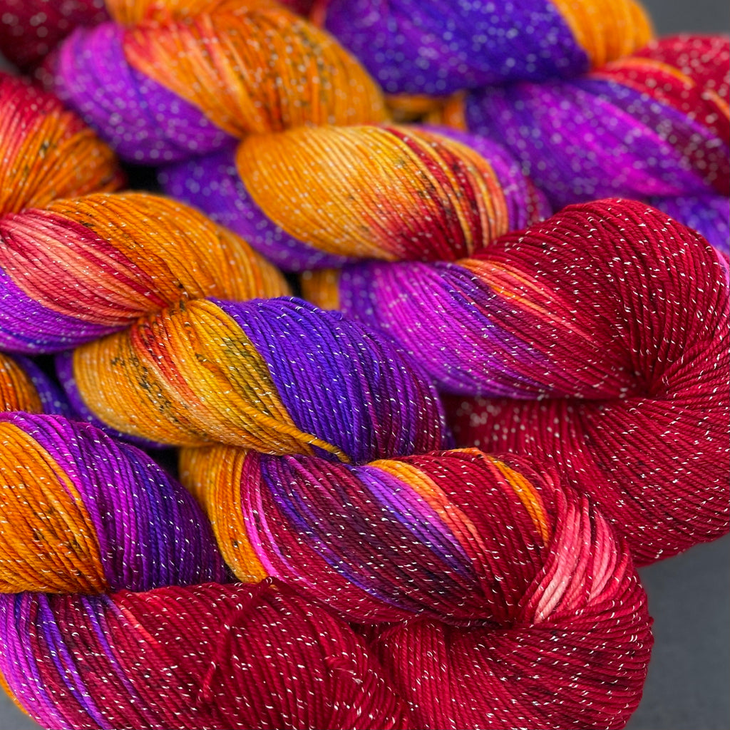 Figment sparkly sock yarn Voodoo Woman
