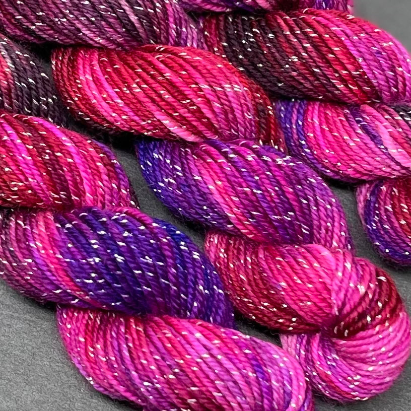 70 yard sock yarn mini skein Loves Me