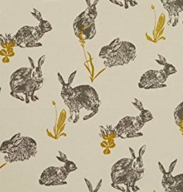 Ulster Weavers block print rabbits tea towel